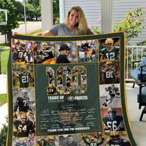 100th Green Bay Packers Quilt Blanket I1d5 Featured Quilts