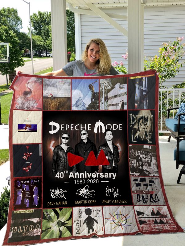 40 Years Of Depeche Mode 1980-2020 Quilt Blanket