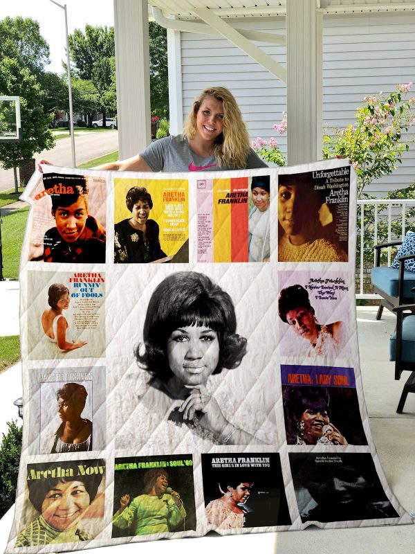 Aretha Franklin Quilt Blanket