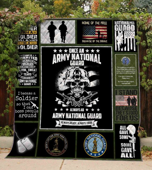 Army National Guard Quilt Blanket 01