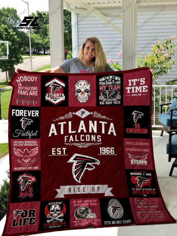 Atlanta Falcons Quilt Blanket 01