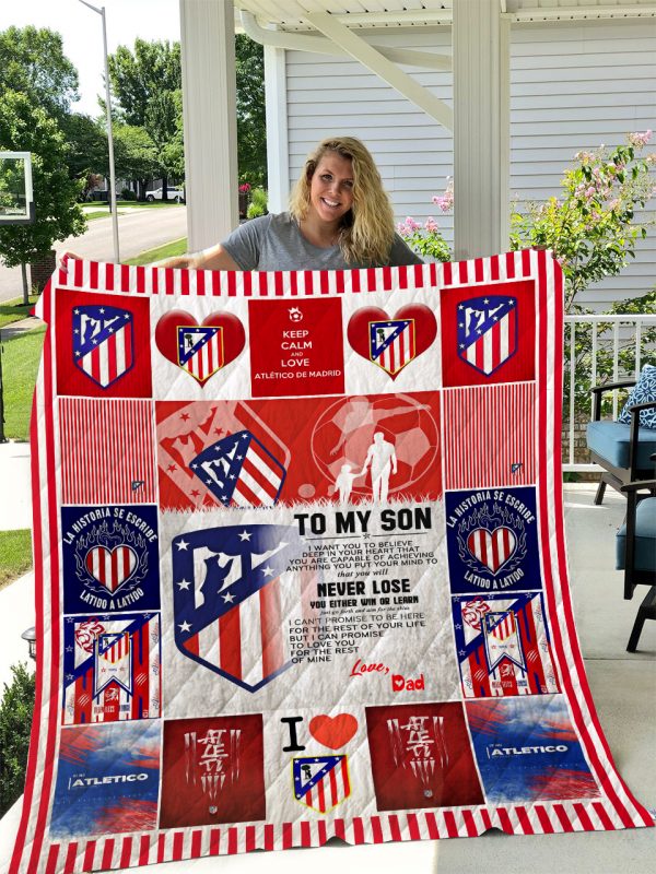 Atlético Madrid Quilt Dad To Son I1d1