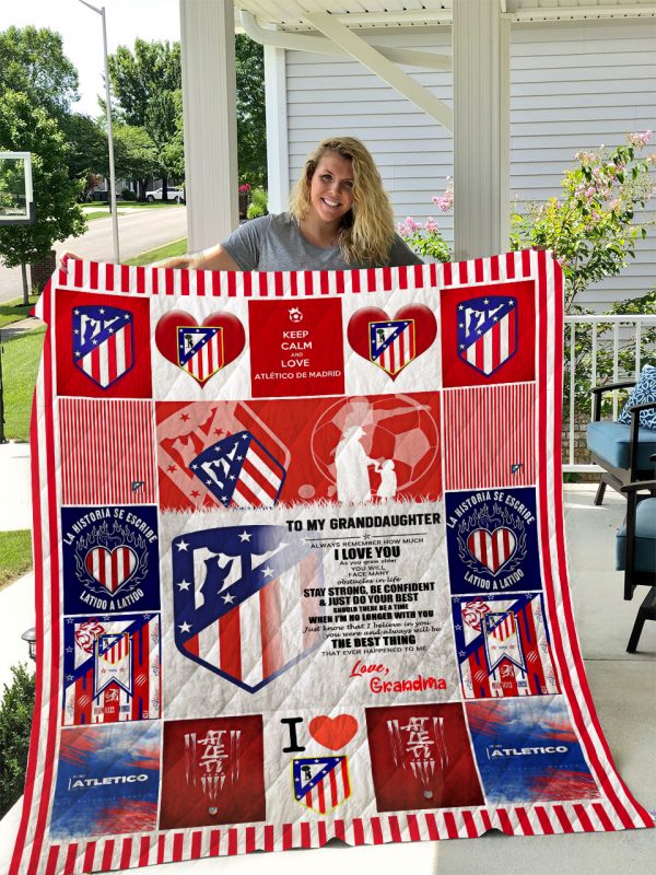 Atlético Madrid Quilt Grandma To Granddaughter I1d1