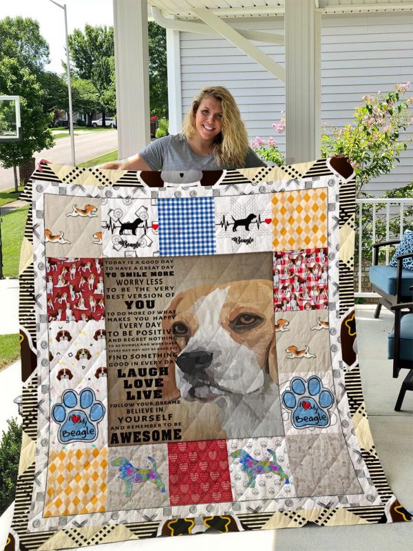 Beagle Dog Quilt Blanket I1d2