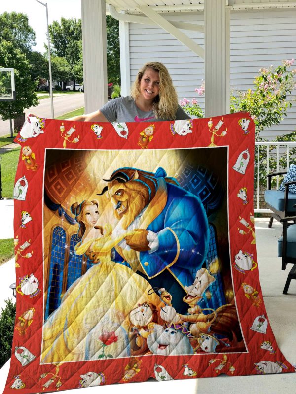 Beauty And The Beast Quilt Blanket For Fans