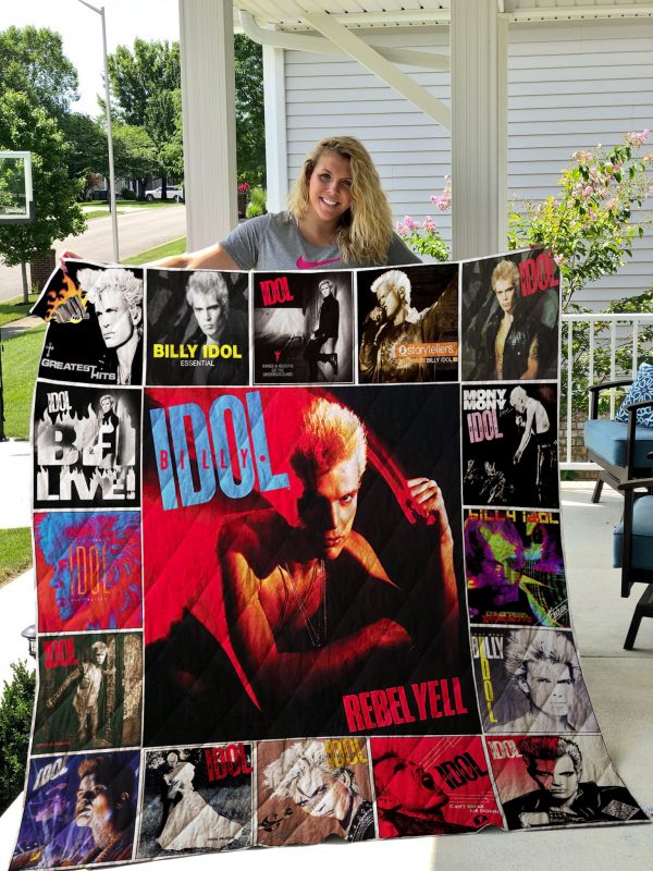 Billy Idol Quilt Blanket 01132