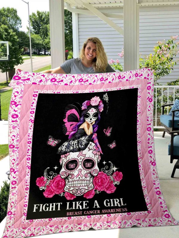 Breast Cancer Quilt Blanket 01