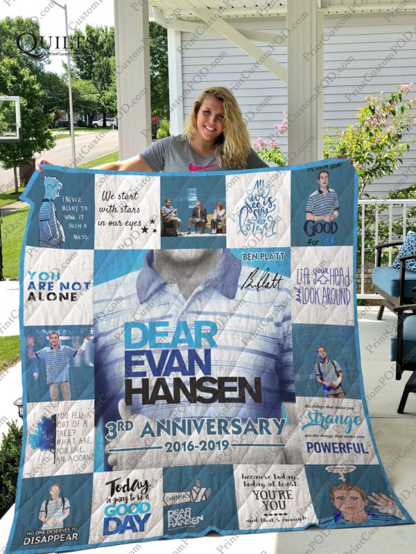 Broadway – Dear Evan Hansen Musical 3rd Anniversary Quilt Blanket Ver 17