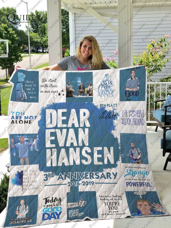 Broadway – Dear Evan Hansen Musical Quilt Blanket Ver 17