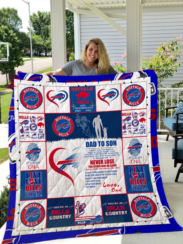 Buffalo Bills Quilt Blanket I1d2