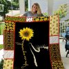 Cat And Sunflower Quilt Blanket 02