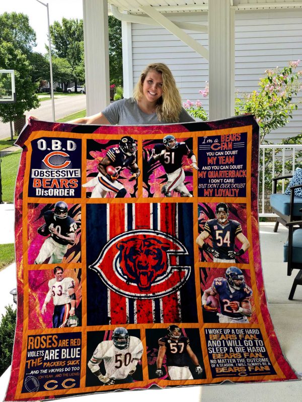 Chicago Bears Quilt Blanket