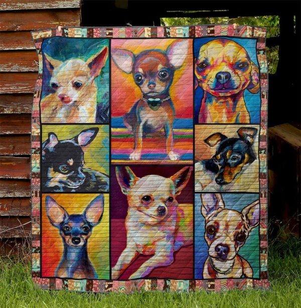 Chihuahua 4 Quilt Blanket