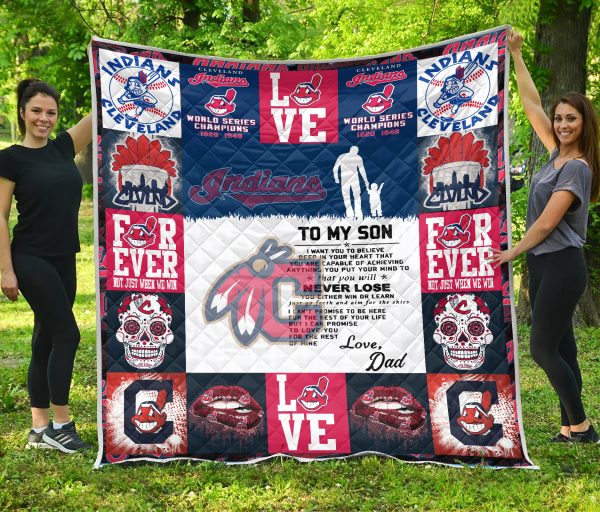 Cleveland Indians Family – To My Son Quilt