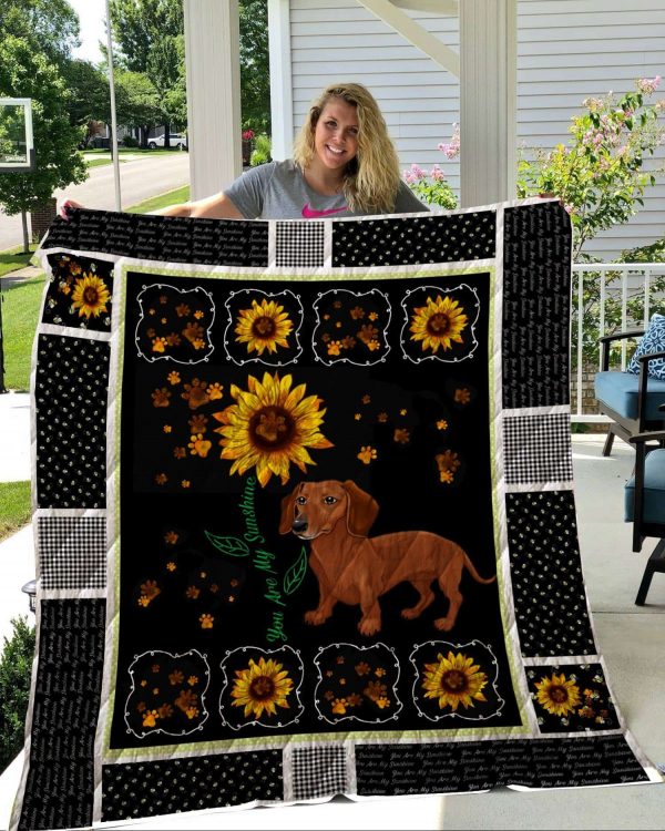 Dachshund Quilt Blanket