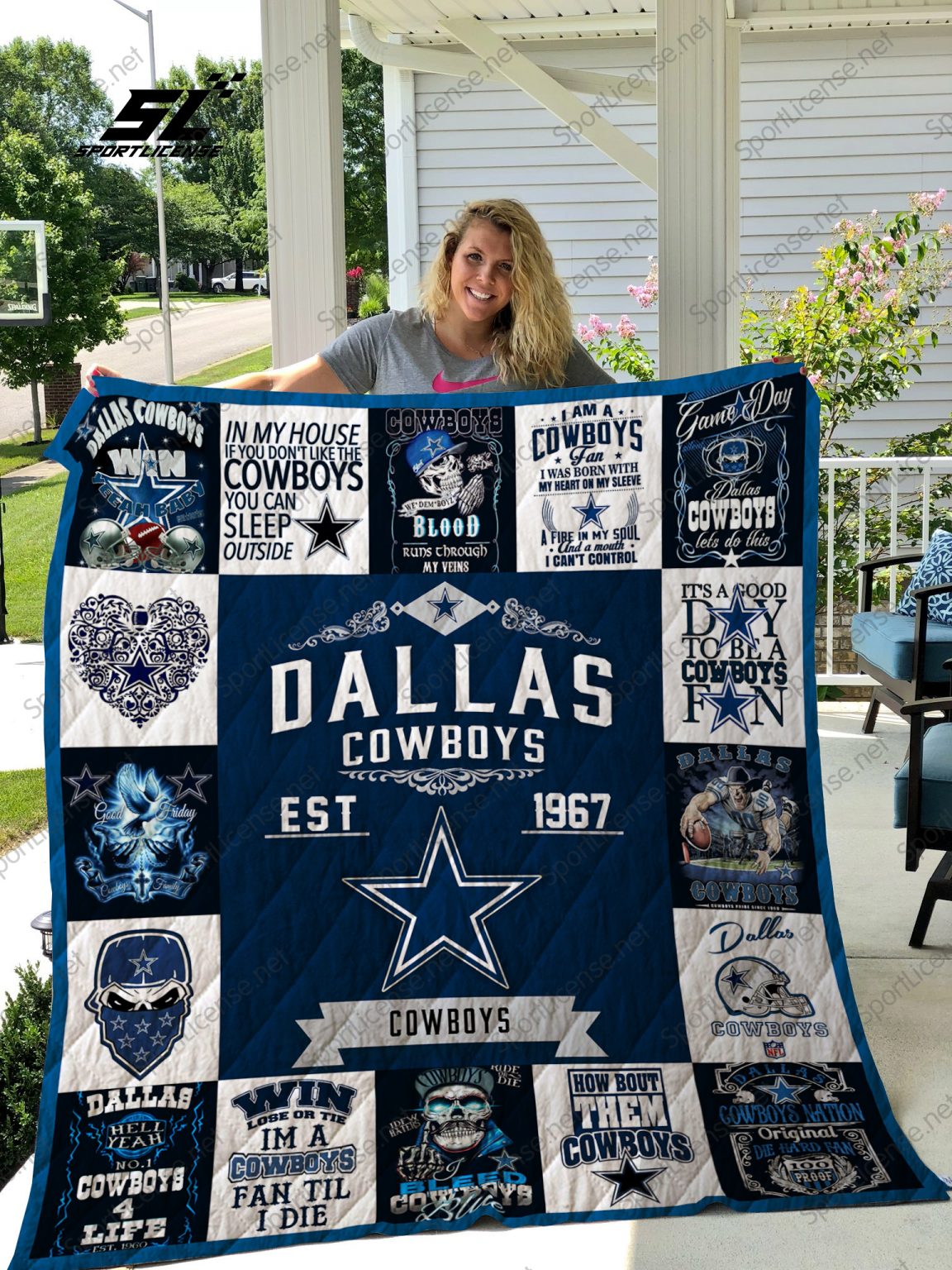 Dallas Cowboys Quilt Blanket 01 Featured Quilts