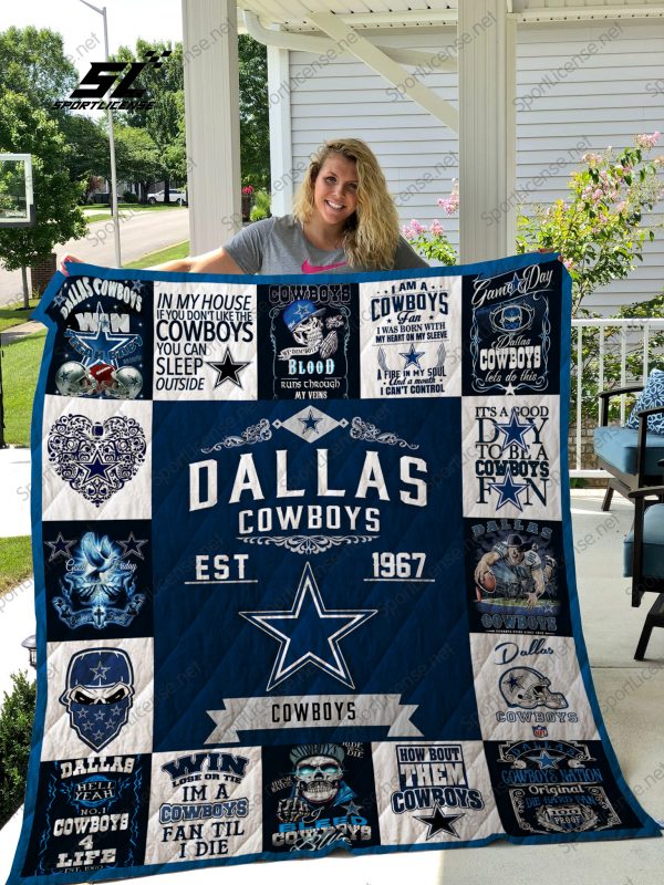 Dallas Cowboys Quilt Blanket 01