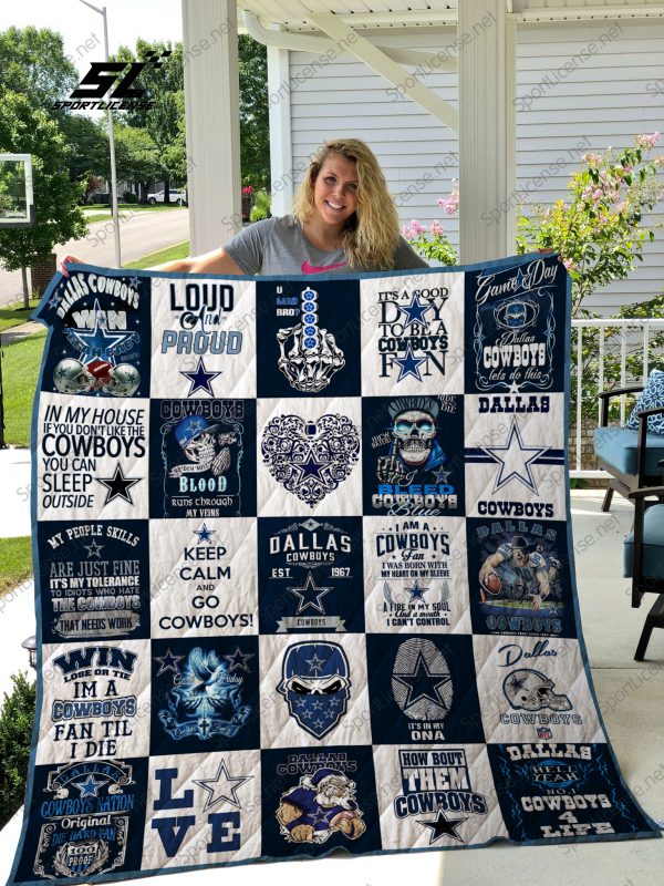 Dallas Cowboys Quilt Blanket 02