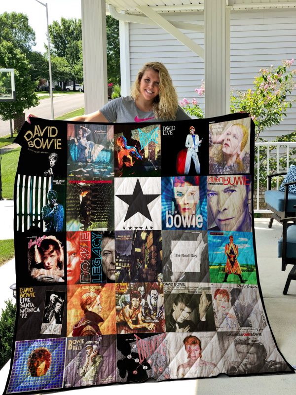 David Bowie Quilt Blanket 01705