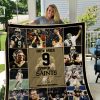 Drew Brees New Orleans Saints 9 Quilt