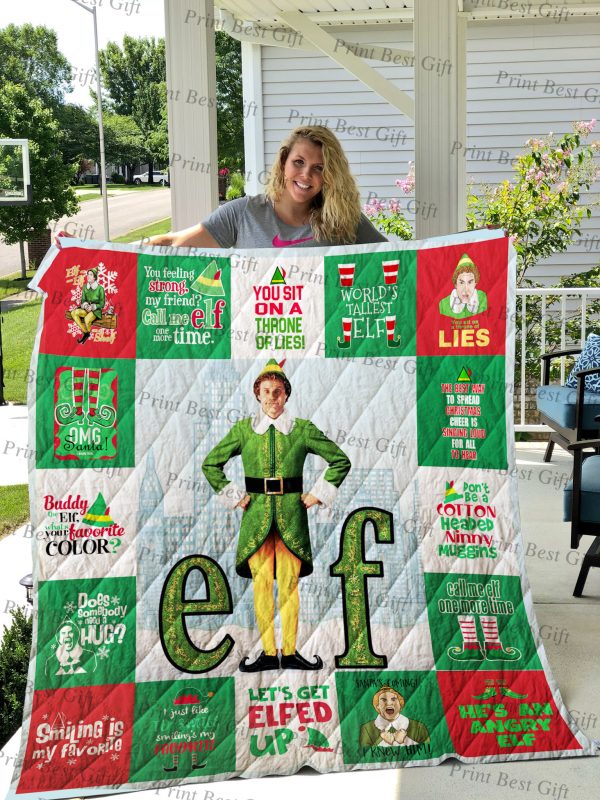 Elf Christmas T-shirt Quilt