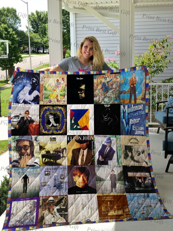 Elton John Albums Cover Poster Quilt Ver 2