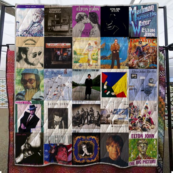 Elton John Quilt Blanket