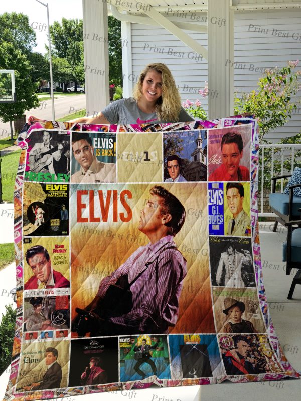 Elvis Presley Albums Cover Poster Quilt Ver 2