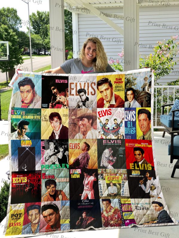 Elvis Presley Albums Poster Quilt