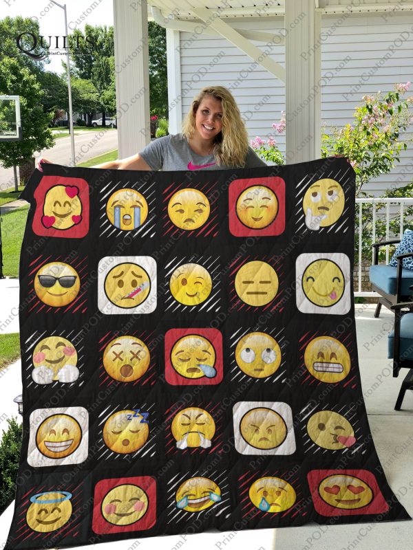 Emojis Funny Quilt