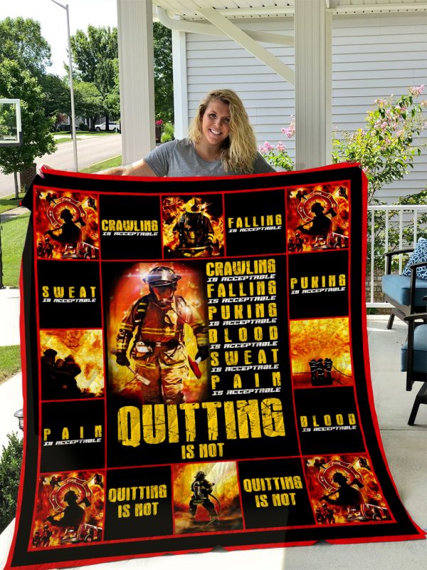 Firefighter 2 Quilt Blanket I1d1