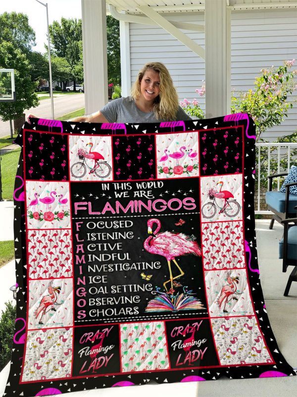 Flamingos Quilt Blanket I1d1