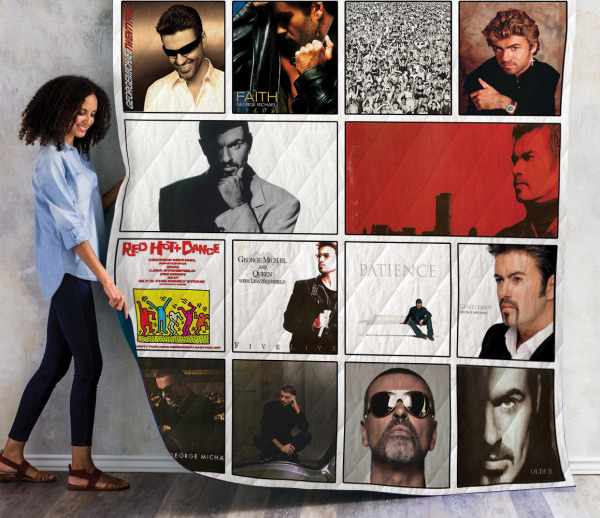 George Michael Albums Quilt Blanket 01