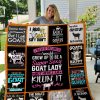 Goat Text Quilt Blanket 02