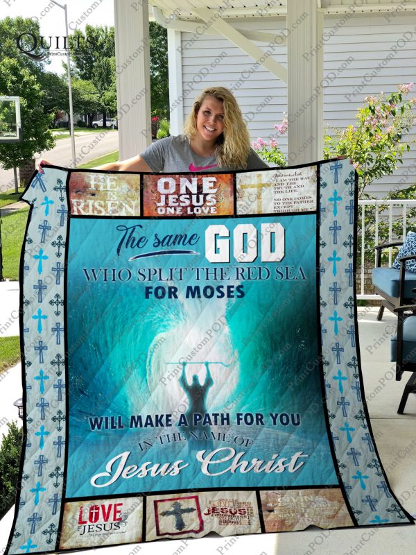 God Split The Sea Quilt Blanket