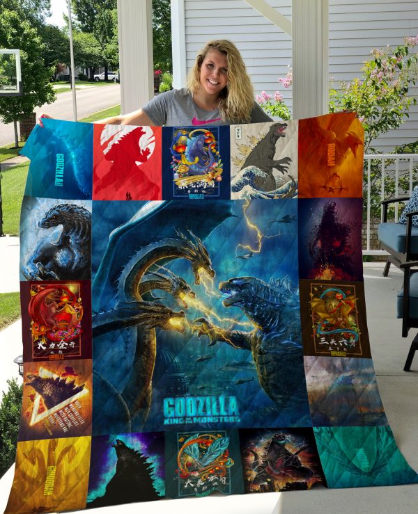 Godzilla Quilt Blanket