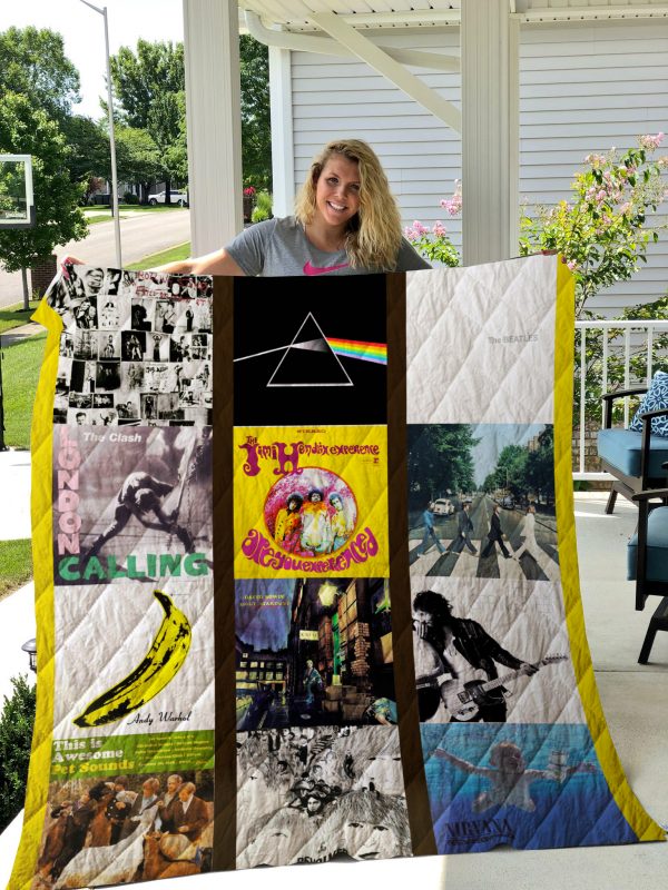 Greatest Rock Albums Quilt Blanket New