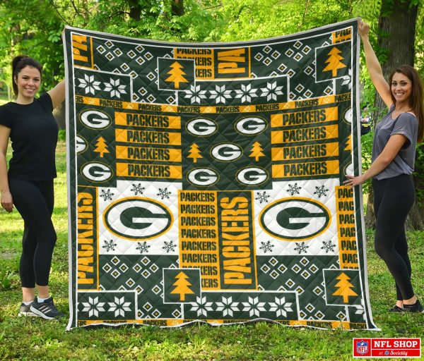 Green Bay Packers  Fabric Christmas – Quilt