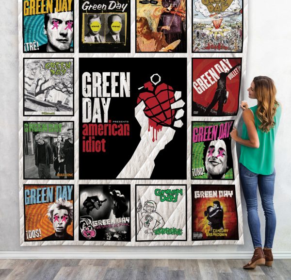 Green Day Quilt Blanket