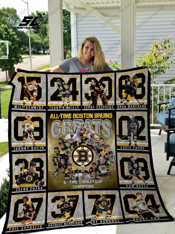 H – Boston Bruins L17 Quilt Blanket