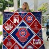 H – Chicago Cubs Quilt Blanket