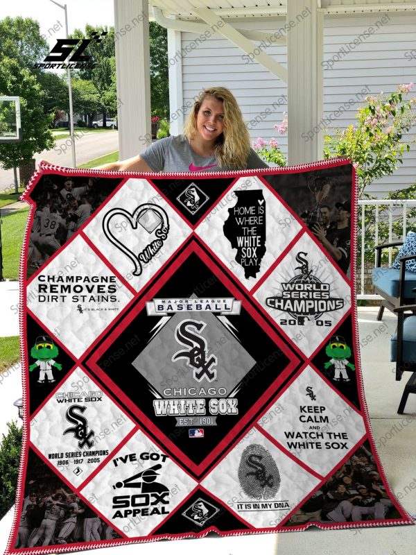 H –  Chicagowhite Sox Quilt Blanket