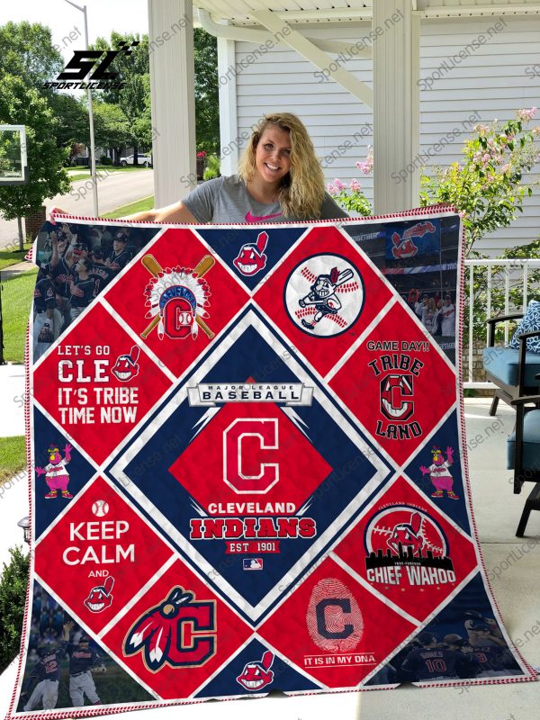 H – Cleveland Indians Quilt Blanket