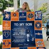 H – Houston Astros D Quilt Blanket