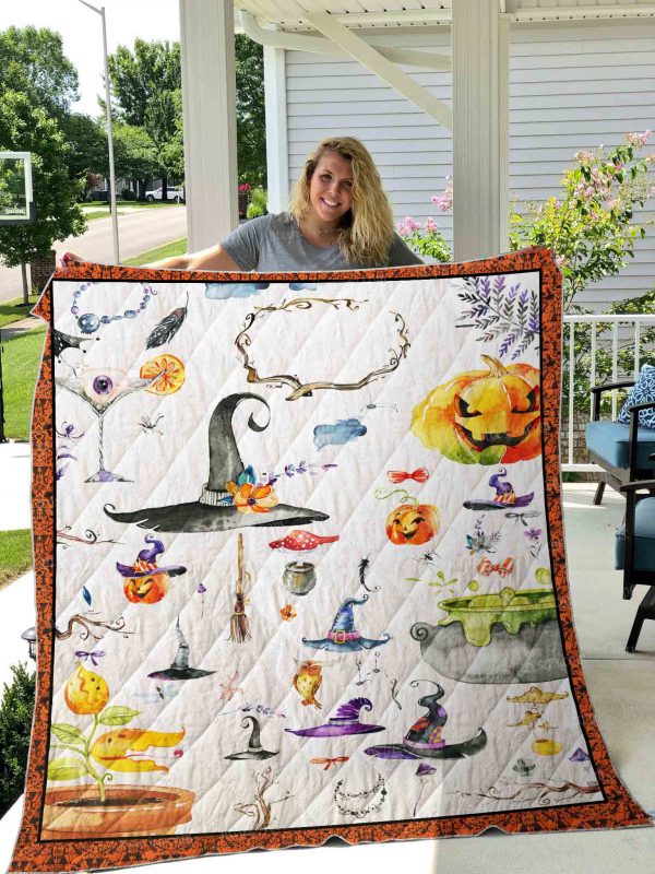 Halloween Icon Quilt Blanket 01