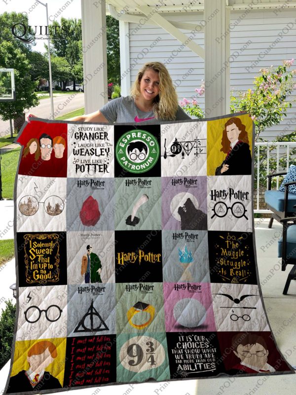 Harry Potter T-shirt Quilt Blanket 02