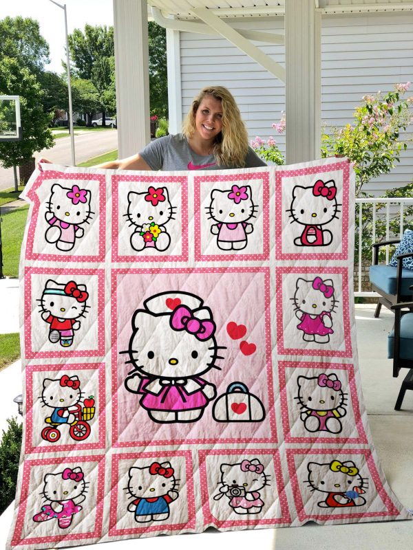 Hello Kitty Quilt Blanket For Fans