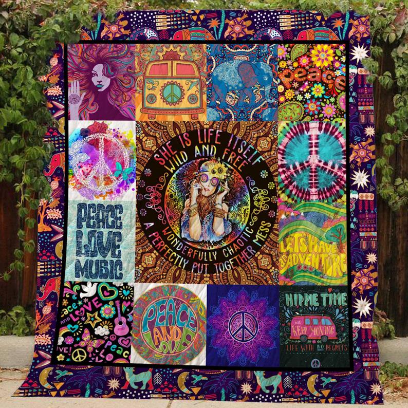 Hippie Quilt Blanket 1574362119 