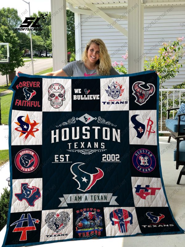 Houston Texans Quilt Blanket 01