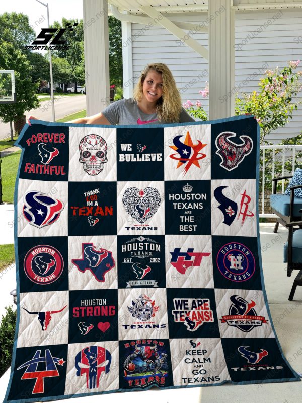 Houston Texans Quilt Blanket 02